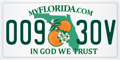 FL license plate 0093OV