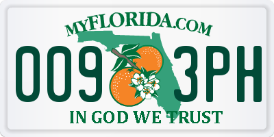 FL license plate 0093PH