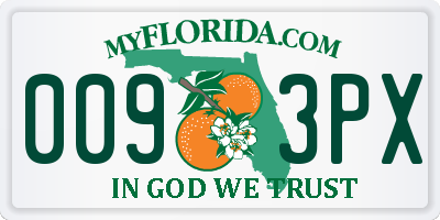 FL license plate 0093PX
