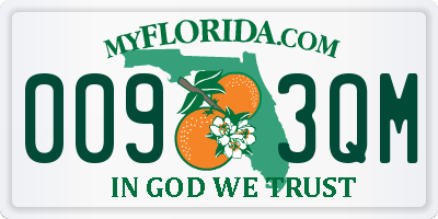 FL license plate 0093QM