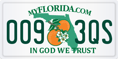 FL license plate 0093QS