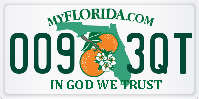 FL license plate 0093QT