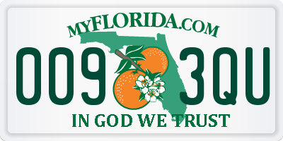 FL license plate 0093QU
