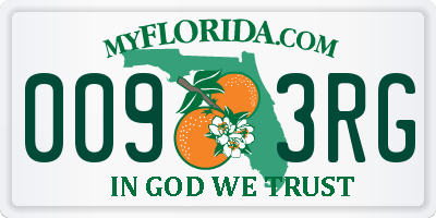 FL license plate 0093RG
