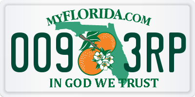 FL license plate 0093RP