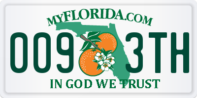 FL license plate 0093TH