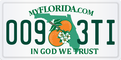 FL license plate 0093TI