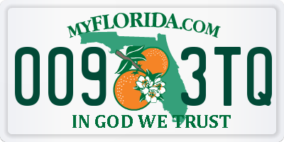 FL license plate 0093TQ