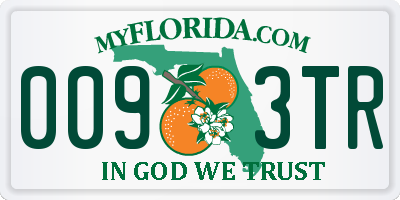 FL license plate 0093TR