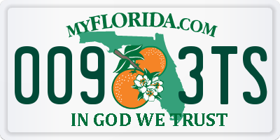 FL license plate 0093TS