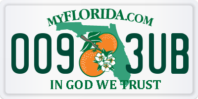 FL license plate 0093UB