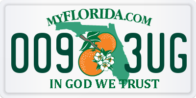 FL license plate 0093UG