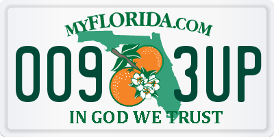 FL license plate 0093UP