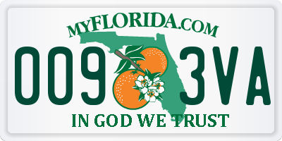 FL license plate 0093VA