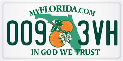 FL license plate 0093VH