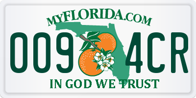 FL license plate 0094CR