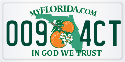 FL license plate 0094CT