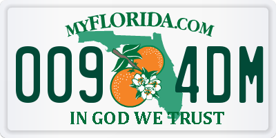 FL license plate 0094DM