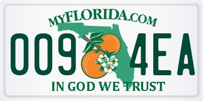 FL license plate 0094EA