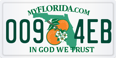 FL license plate 0094EB