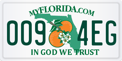 FL license plate 0094EG