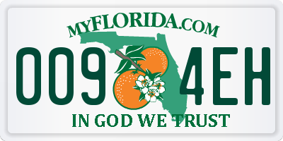 FL license plate 0094EH