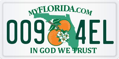 FL license plate 0094EL