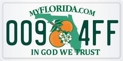 FL license plate 0094FF