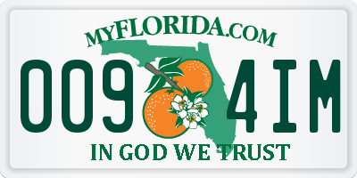 FL license plate 0094IM