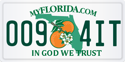 FL license plate 0094IT