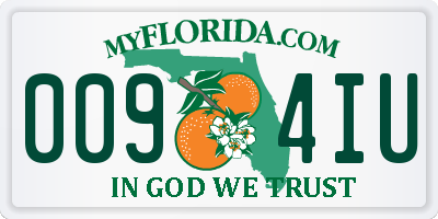 FL license plate 0094IU