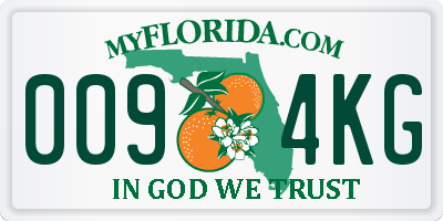 FL license plate 0094KG
