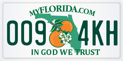 FL license plate 0094KH