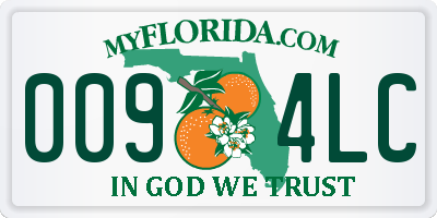 FL license plate 0094LC