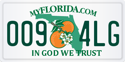 FL license plate 0094LG