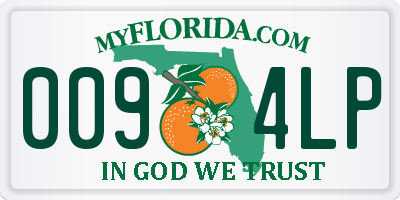 FL license plate 0094LP