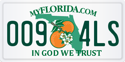 FL license plate 0094LS