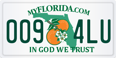 FL license plate 0094LU