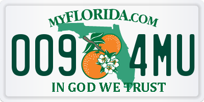 FL license plate 0094MU