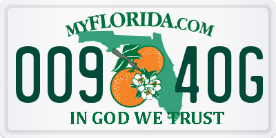 FL license plate 0094OG