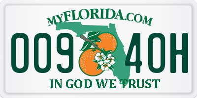 FL license plate 0094OH