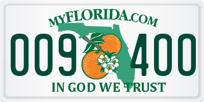 FL license plate 0094OO
