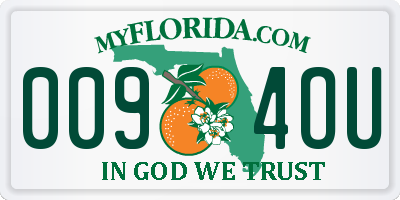 FL license plate 0094OU