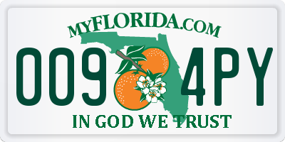 FL license plate 0094PY