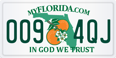 FL license plate 0094QJ