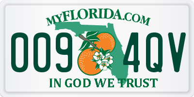 FL license plate 0094QV