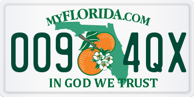 FL license plate 0094QX