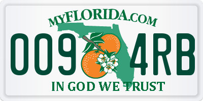 FL license plate 0094RB