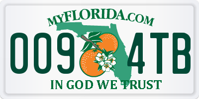 FL license plate 0094TB