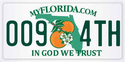 FL license plate 0094TH